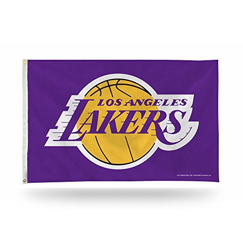 Rico Industries NBA einseitige Wimpelkette mit Ösen, 90 x 150 cm, Los Angeles Lakers, Violett von Rico Industries