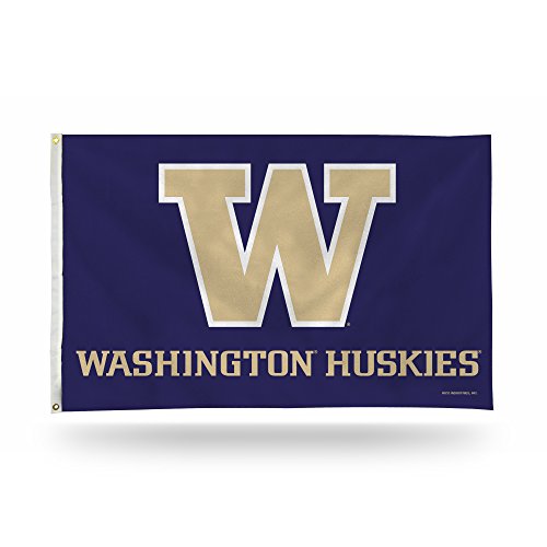 Rico Industries NCAA Washington Huskies einseitige Bannerflagge mit Ösen, 90 x 152 cm von Rico Industries