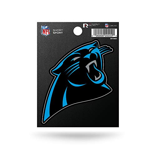 Rico Industries NFL Carolina Panthers Die Cut Team Logo Short Sport Aufkleber, 12,7 x 17,8 cm von Rico Industries