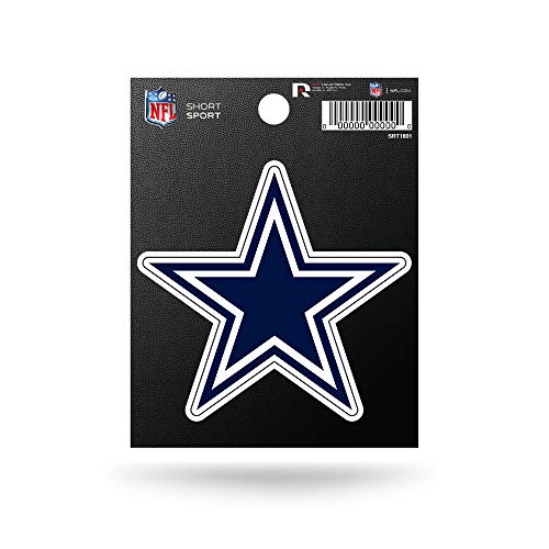 Rico Industries NFL Football Dallas Cowboys kurzer Sport-Aufkleber 9,5 x 12,9 cm, gestanztes Team-Logo, kurzer Sport-Aufkleber von Rico Industries