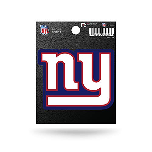 Rico Industries NFL Football New York Giants kurzer Sport-Aufkleber, 9,5 x 12,9 cm, gestanztes Team-Logo, kurzer Sport-Aufkleber von Rico Industries