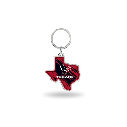 Rico Industries NFL Houston Texans State Shape Schlüsselanhänger 5,1 x 7,6 cm von Rico Industries