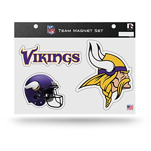 Rico Industries NFL Minnesota Vikings Die Cut Team Magnet Set Bogen, 21,6 x 27,9 cm von Rico Industries