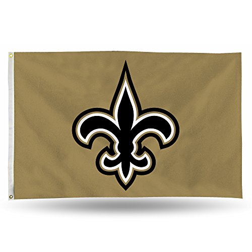 Rico Industries NFL New Orleans Saints 90 x 150 cm einseitige Bannerflagge mit Ösen von Rico Industries