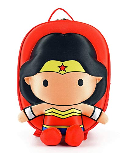 Ridaz Wonder Woman POLY Kinder Schultasche - DC Justice League Reisetasche - Ergonomischer Rucksack für Kinder ab 3 Jahren - 6 Liter Turnbeutel - mit reflektierenden Patches und Reißverschluss von Bburago