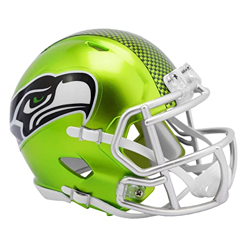 NFL Mini Helm Speed Seattle Seahawks Flash Edition Footballhelm von Riddell