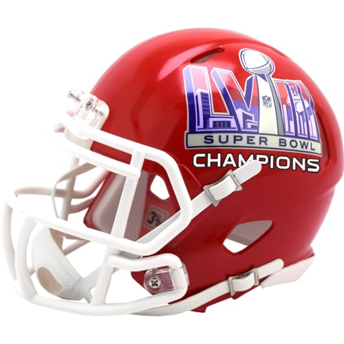 Riddell NFL Mini Speed Helm Kansas City Chiefs Superbowl Champions LVIII Footballhelm von Riddell