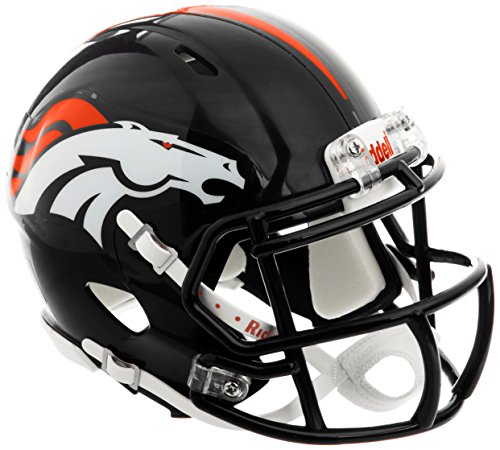 Riddell Football Speed Mini Helm Denver Broncos, Einheitsgröße, Schwarz von Riddell