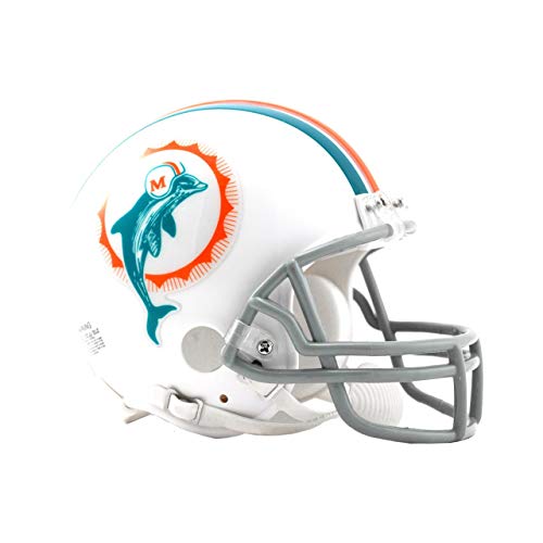 Riddell NFL Mini Helm Miami Dolphins Footballhelm Throwback 1972 von Riddell