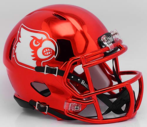 Riddell Unisex Louisville Cardinals Helmet Replica Mini Speed Style Chrome Alternate Helm Replik, Teamfarben, Einheitsgröße von Riddell