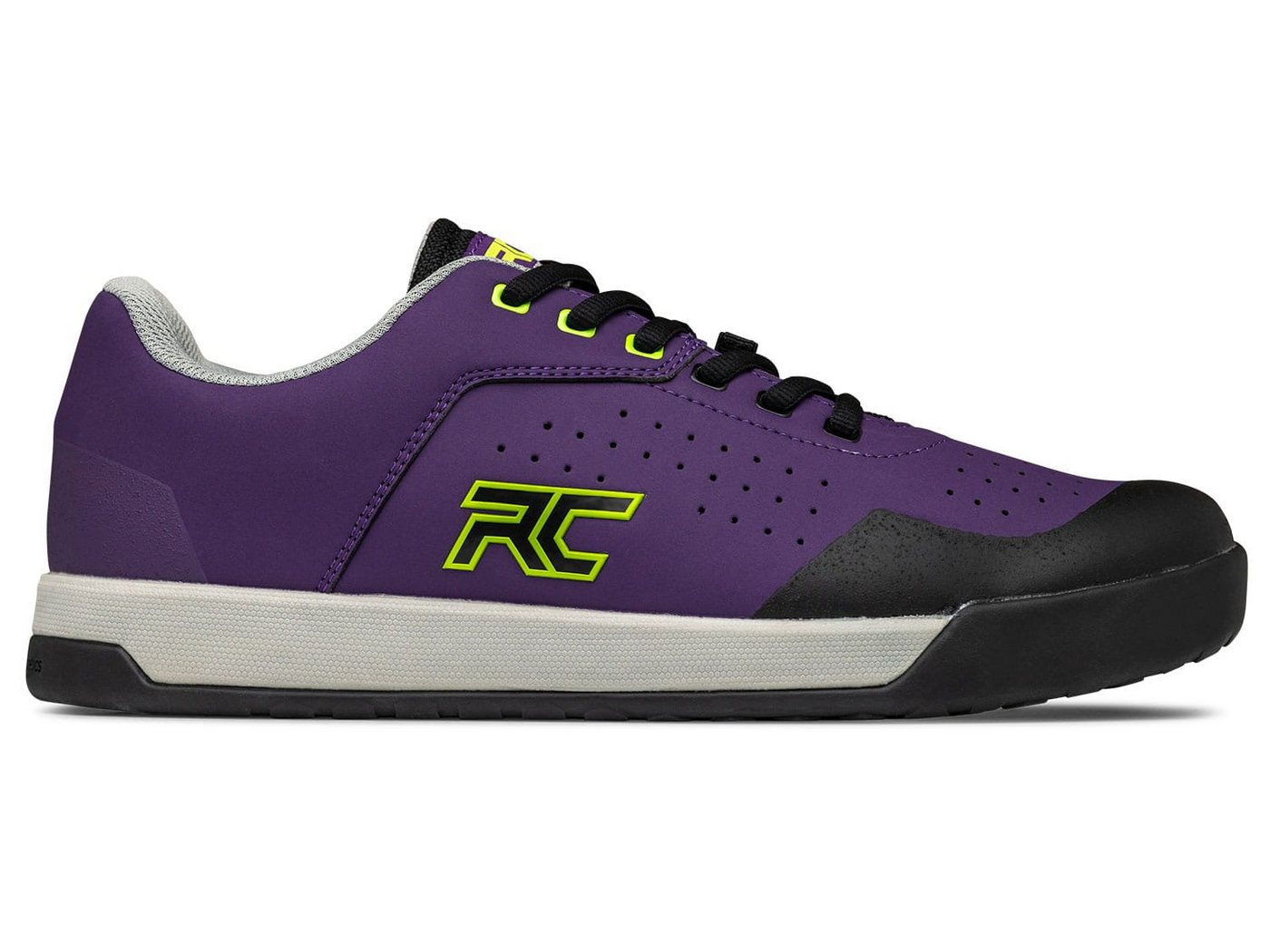 Ride Concepts Flat-Pedal-Schuhe Ride Concepts Hellion Men's Shoe - Purple/Lime 41 Fahrradschuh von Ride Concepts