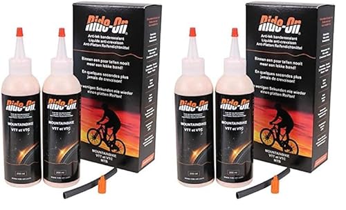 Ride- On Bike- On Unisex-Adult Durchstiche Verhinderer, Rot/braun, 2 x 200ml (Packung mit 2) von Ride- On Bike- On