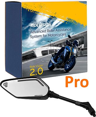 Ride Vision 2.0 Pro m. LED Spiegel, Fahrer-Assistenz-System - Schwarz Ride Vision 2.0 Pro m. LED Spiegel, Fahrer-Assistenz-System - Schwarz von Ride Vision