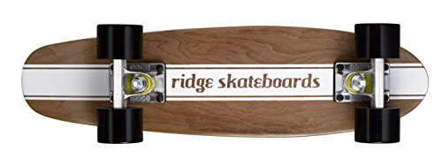 Ridge Cruiser Maple Holz Mini Number Four Skateboard, Black, MPB-22-NR4 von Ridge Skateboards