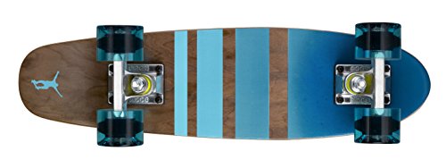 Ridge Erwachsene Maple Holz Mini Cruiser Number Three Skateboard, Clear Blue, MPB-22-NR3 von Ridge Skateboards