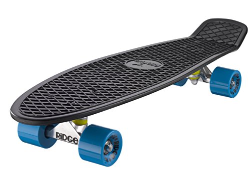Ridge PB-27-Black-Blue Skateboard, Black/Blue, 69 cm von Ridge Skateboards
