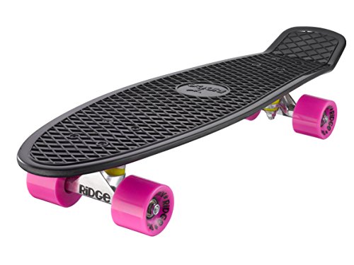 Ridge PB-27-Black-Pink Skateboard, Black/Pink, 69 cm von Ridge