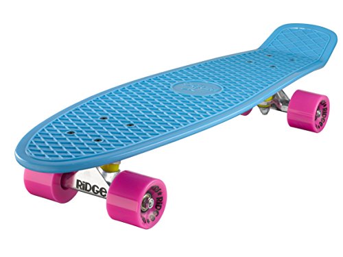 Ridge PB-27-Blue-Pink Skateboard, Blue/Pink, 69 cm von Ridge