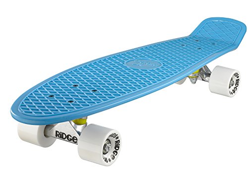 Ridge PB-27-Blue-White Skateboard, Blue/White, 69 cm von Ridge