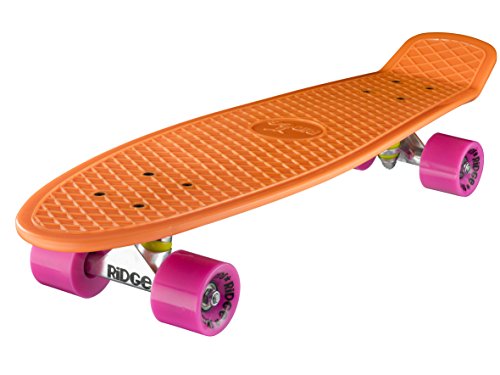 Ridge PB-27-Orange-Pink Skateboard, Orange/Pink, 69 cm von Ridge Skateboards