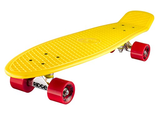 Ridge PB-27-Yellow-Red Skateboard, Yellow/Red, 69 cm von Ridge