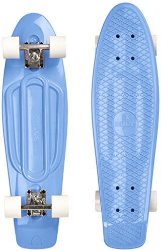 Ridge Skateboards Pastel 27" Cruiser Nickel Board, 69cm, EU-hergestelltes Skateboard, Komplett von Ridge Skateboards