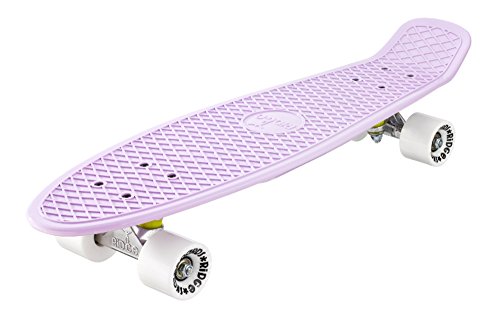 Ridge Skateboards Pastel 27" Cruiser Nickel Board, 69cm, EU-hergestelltes Skateboard, Komplett von Ridge Skateboards