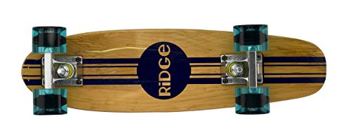 Ridge Retro Skateboard Mini Cruiser, klar blau, 22 Zoll, WPB-22 von Ridge Skateboards