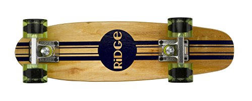 Ridge Retro Skateboard Mini Cruiser, klar grün, 22 Zoll, WPB-22 von Ridge Skateboards