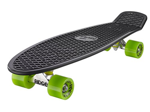 Ridge PB-27-Black-Green Skateboard, Black/Green, 69 cm von Ridge Skateboards