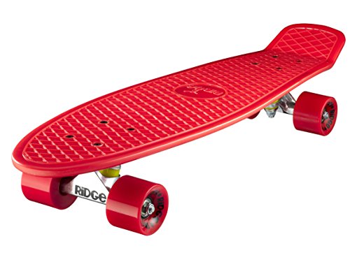 Ridge PB-27-Red-Red Skateboard, Red/Red, 69 cm von Ridge Skateboards