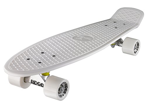 Ridge PB-27-White-White Skateboard, White/White, 69 cm von Ridge