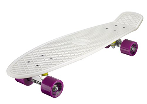 Ridge Skateboard Big Brother Nickel 69 cm Mini Cruiser, Glow/violett von Ridge Skateboards