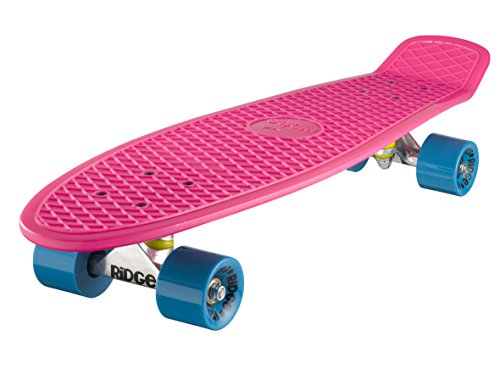 Ridge PB-27-Pink-Blue Skateboard, Pink/Blue, 69 cm von Ridge Skateboards
