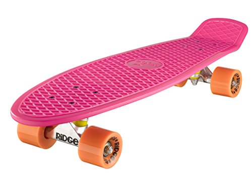 Ridge PB-27-Pink-Orange Skateboard, Pink/Orange, 69 cm von Ridge Skateboards