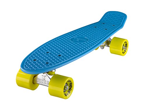 Ridge Skateboard Mini Cruiser, blau-gelb, 22 Zoll, R22 von Ridge Skateboards
