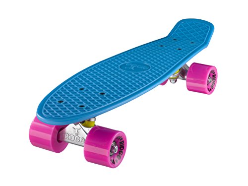 Ridge Skateboard Mini Cruiser, blau-rosa, 22 Zoll, R22 von Ridge Skateboards