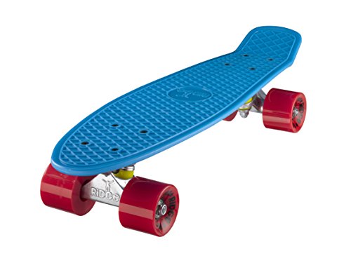 Ridge Skateboard Mini Cruiser, blau-rot, 22 Zoll, R22 von Ridge Skateboards