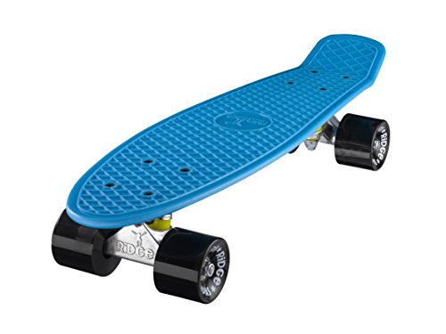 Ridge Skateboard Mini Cruiser, blau-schwarz, 22 Zoll, R22 von Ridge Skateboards