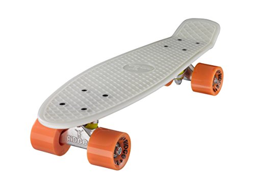 Ridge Skateboards Glow in the Dark Mini Cruiser Board Skateboard, komplett, 55cm von Ridge Skateboards