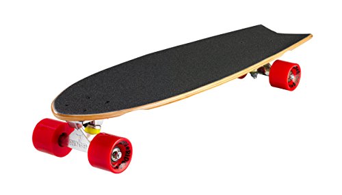 Ridge Skateboards Komplett Mini Cruiser Mini Longboard, Natural Range, Shark, Ahorn, 28 Inch von Ridge