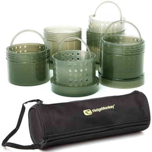 RidgeMonkey Dosen für Boilies Modular Hookbait Pots, Farbe:Green von Sensitec