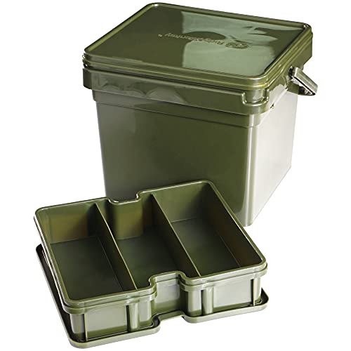 RidgeMonkey Compact Bucket System 7,5 Liter - Angeleimer zum Karpfenangeln, Boilieeimer für Karpfenköder, Eimer für Boilies von Ridgemonkey