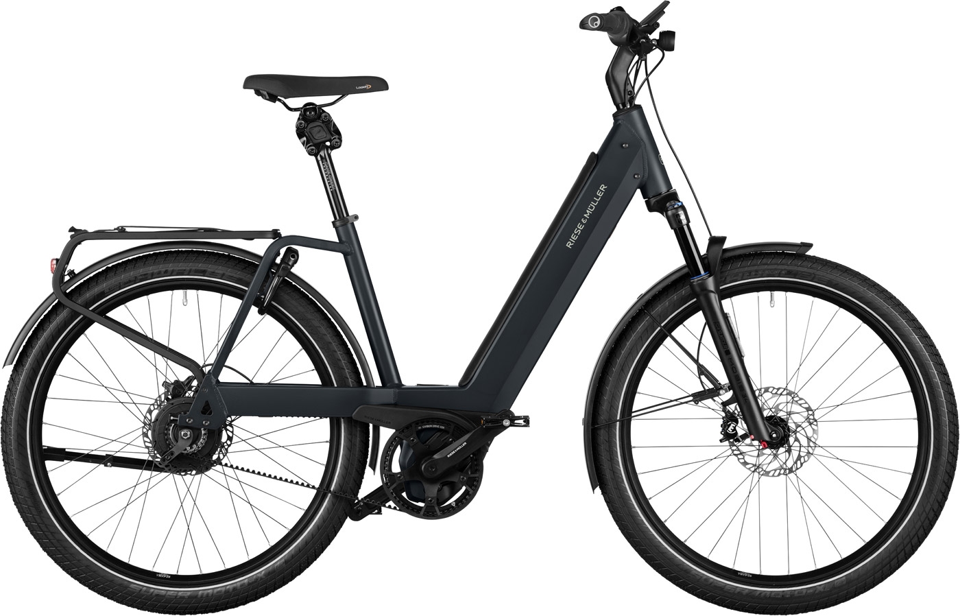 Unisex E-Bike  Riese & Müller Nevo4 GT vario grau . 2024 (Rahmengröße auswählen: 51 cm | Körpergröße 1,70 - 1,80 m  / bitte Akku wählen: 750 Wh + 200€) von Riese und Müller