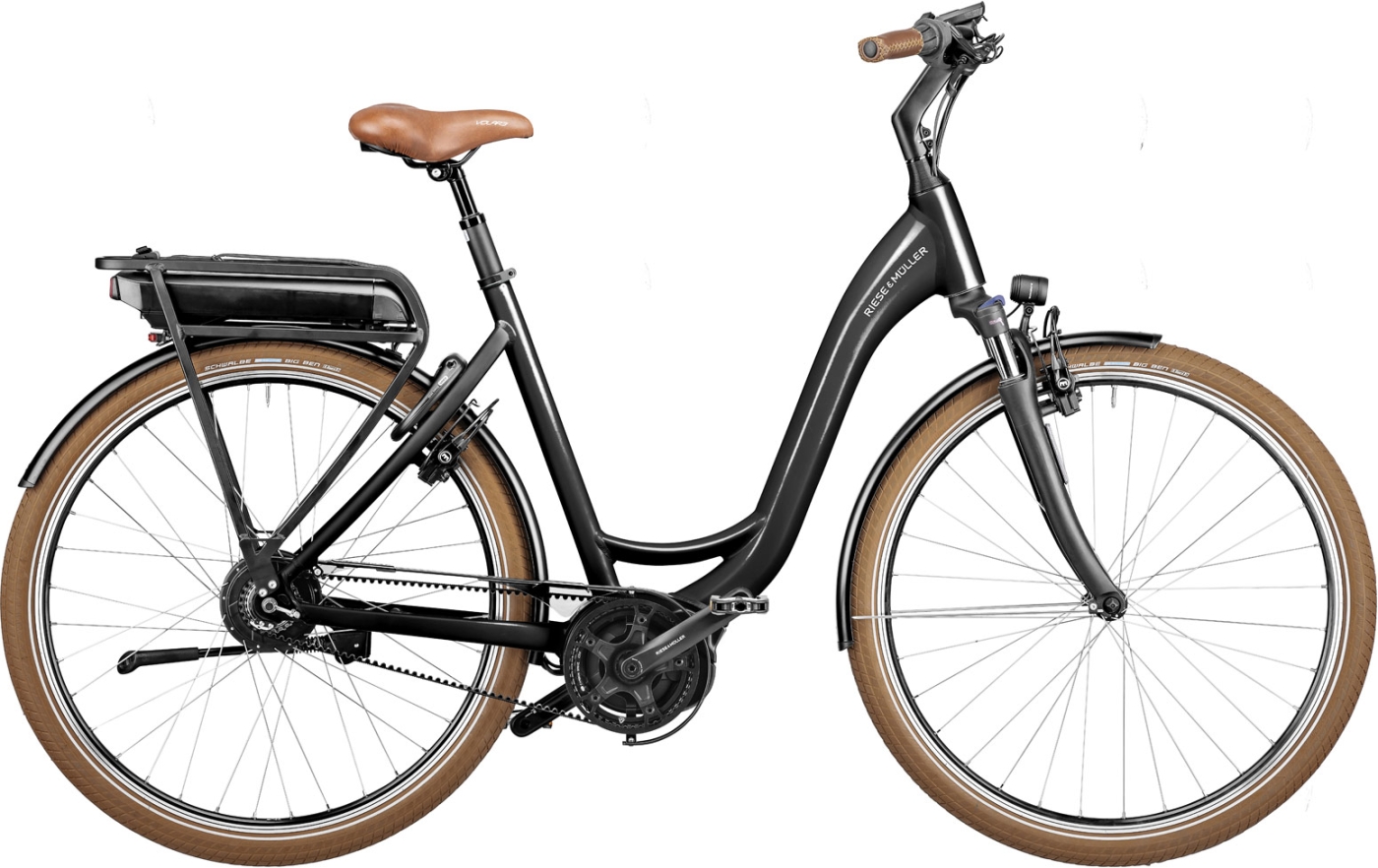 Unisex E-Bike Riese & Müller Swing vario schwarz . 2023 (bitte Rahmenhöhe wählen: 46 cm | 165 - 175 cm (Swing 28")) von Riese und Müller