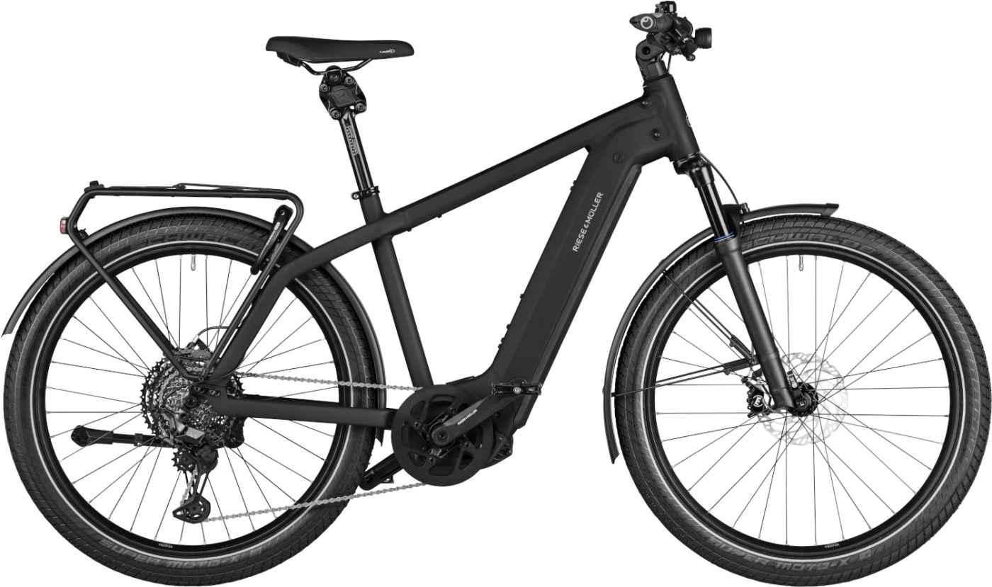 Herren e-Bike  Riese & Müller Charger4 GT Touring black . 2023 (Rahmengröße wählen: 49 cm | Körpergröße 1,70 - 1,85 m) von Riese und Müller