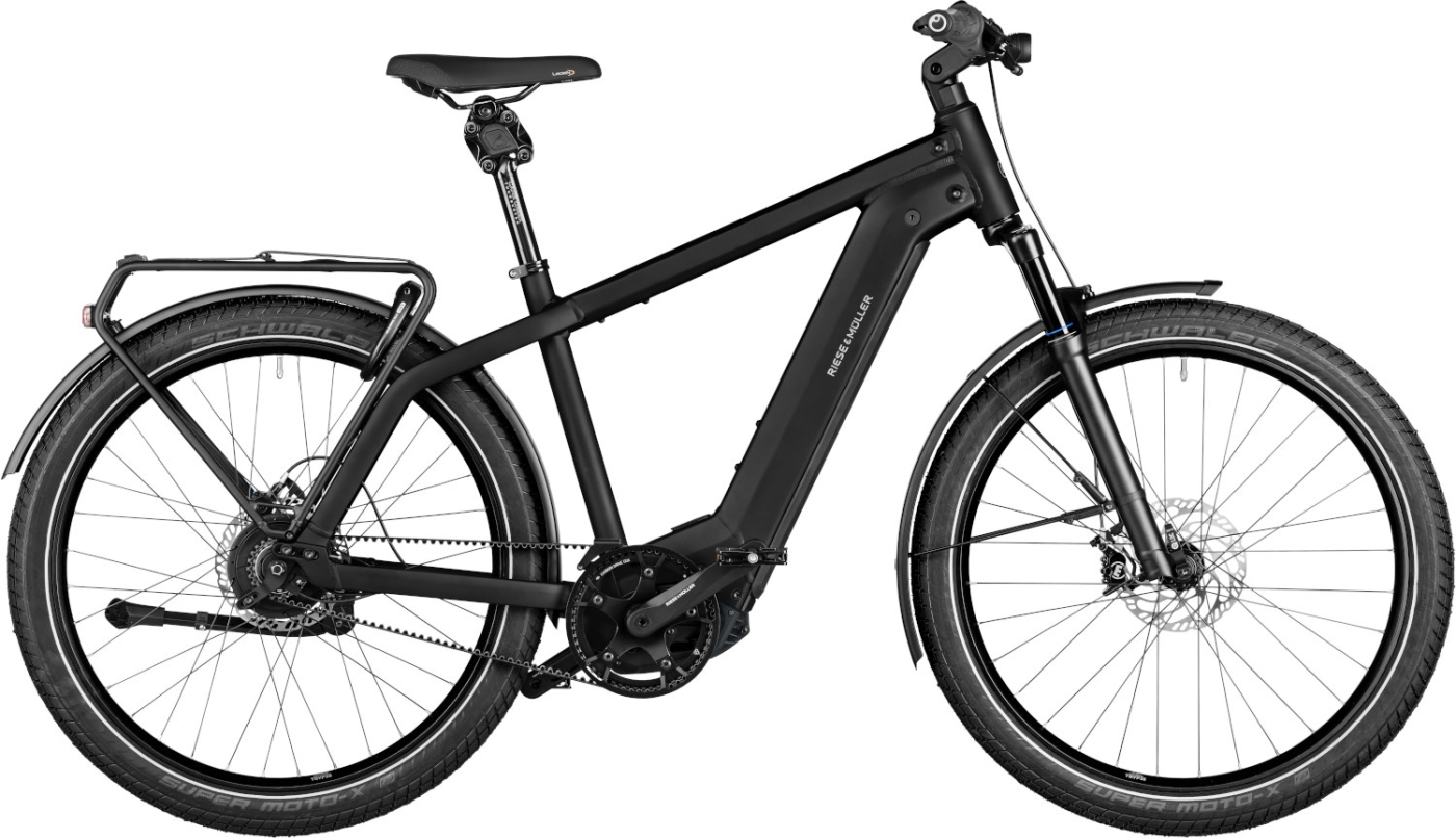 Herren e-Bike  Riese & Müller Charger4 GT vario black . 2023 (Rahmengröße wählen: 53 cm | Körpergröße 1,80 - 1,95 m) von Riese und Müller