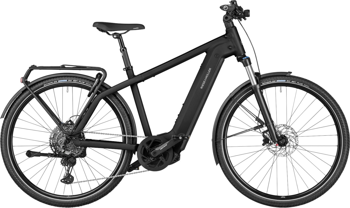 Herren e-Bike  Riese & Müller Charger4 Touring black . 2023 (Rahmengröße wählen: 46 cm | Körpergröße 1,60 - 1,75 m) von Riese und Müller