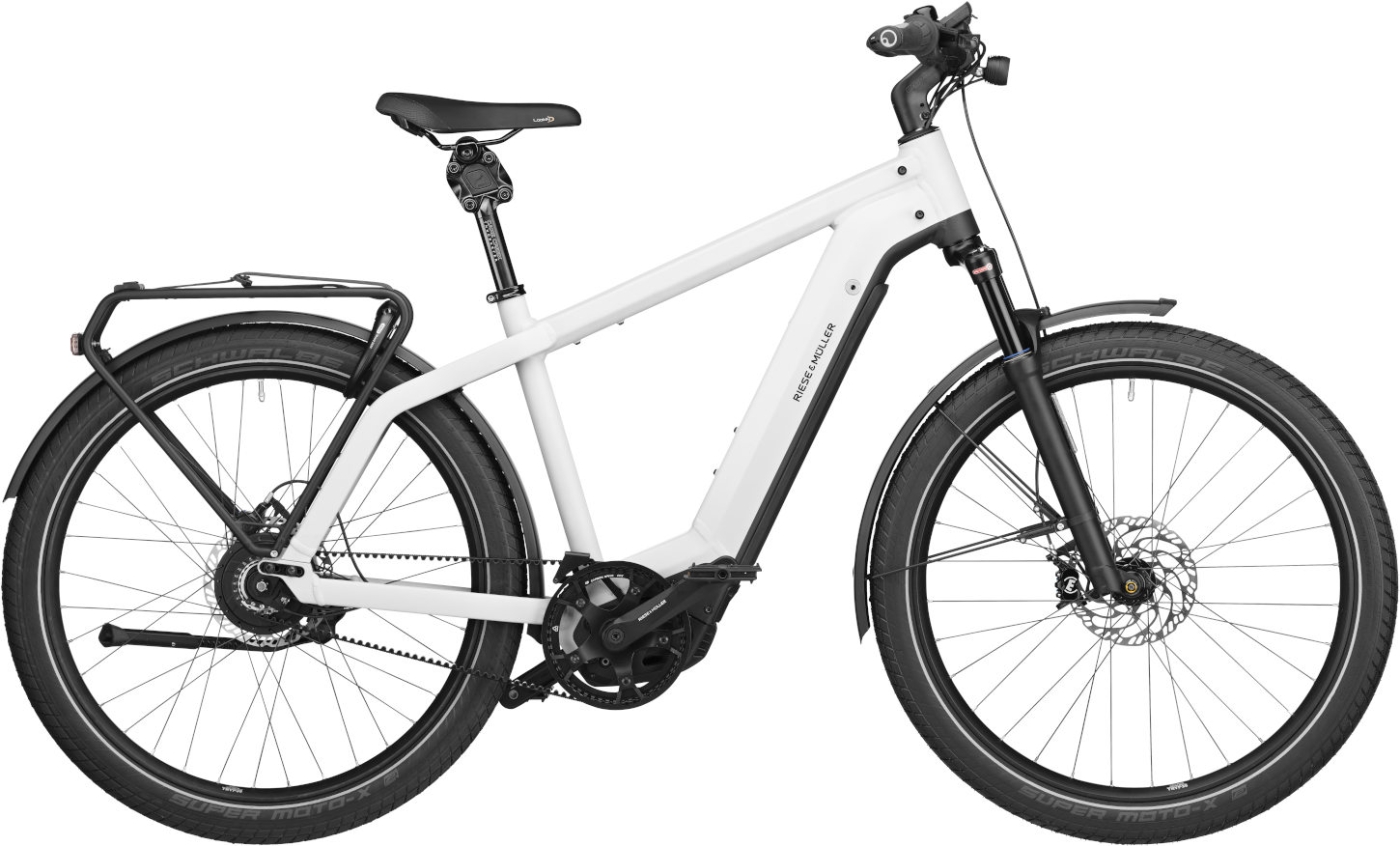 Unisex E-Bike  Riese & Müller Charger3 GT vario weiß (Rahmengröße wählen: 49 cm | Körpergröße 1,70 - 1,85 m) von Riese und Müller