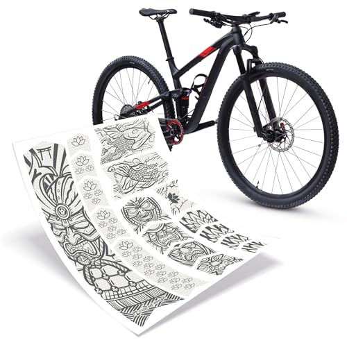 Riesel Design® Frame:Tape 3000 Fahrrad Rahmenschutz - Stylische Fahrrad Schutzfolie / 17 Selbstklebende Fahrradschutzfolien/MTB Rahmenschutzfolie für den gesamten Rahmen als Kratzschutz von Rie:Sel Design
